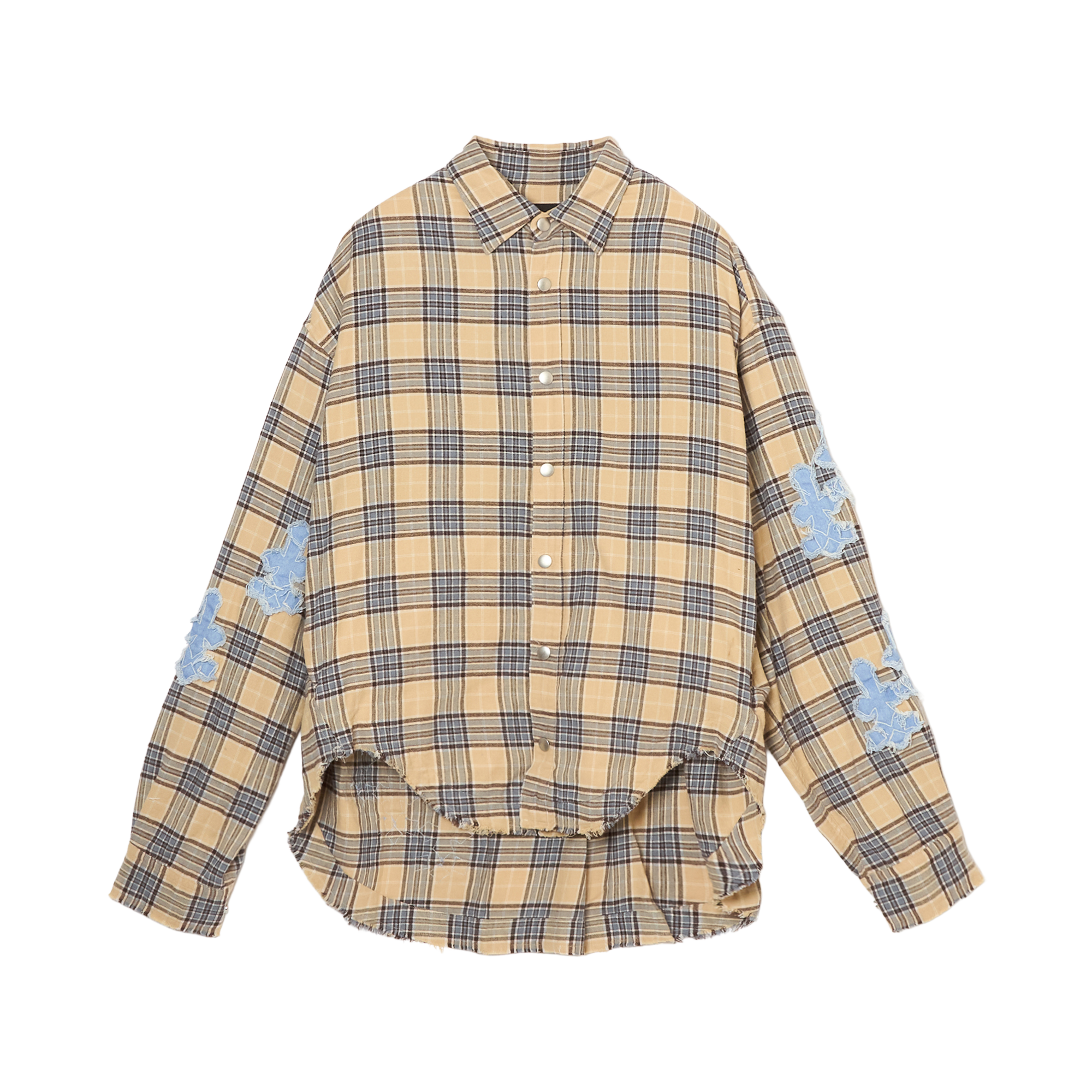 Denim Patch Check Shirts