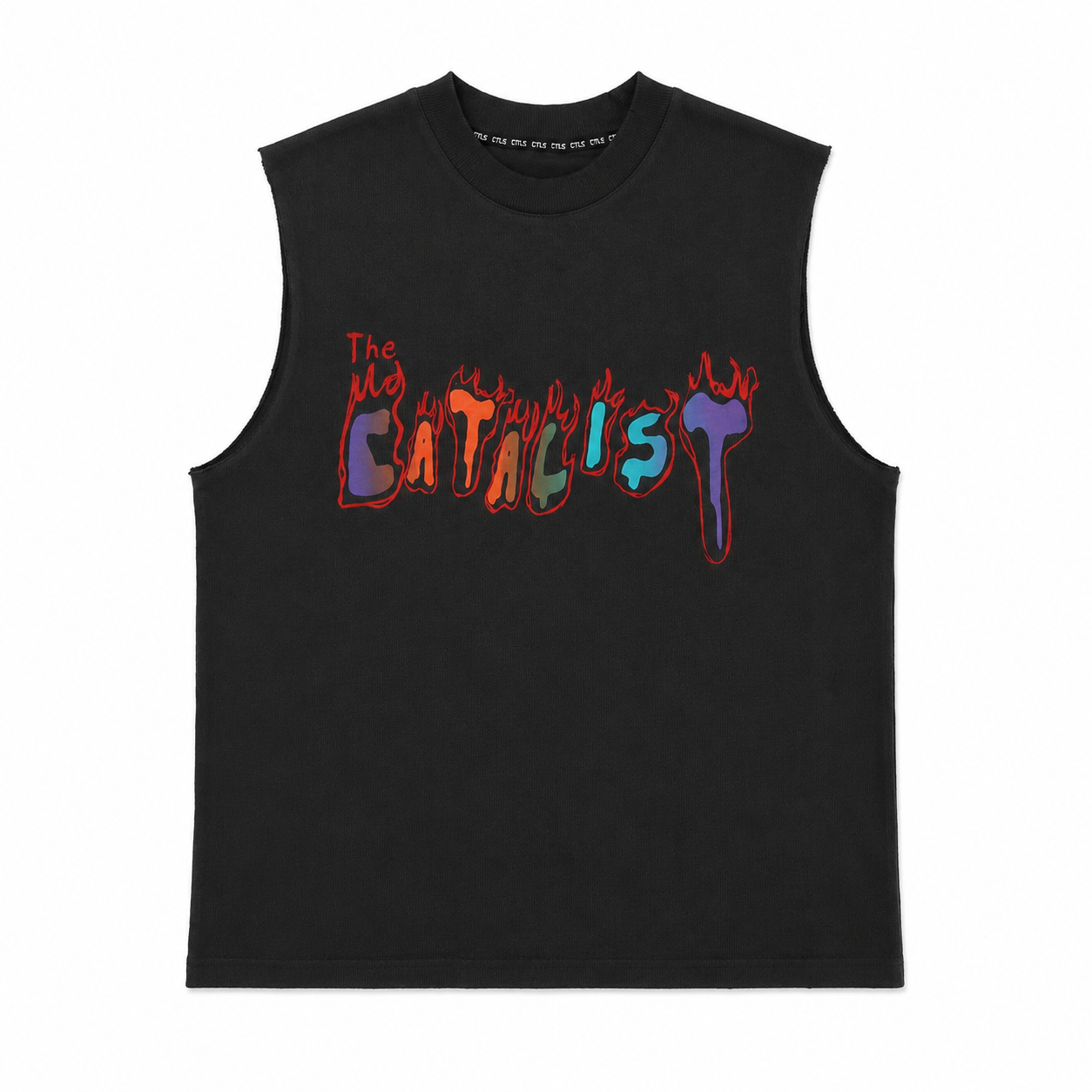 Sleeveless Tee ’BURNED THE CATALIST’