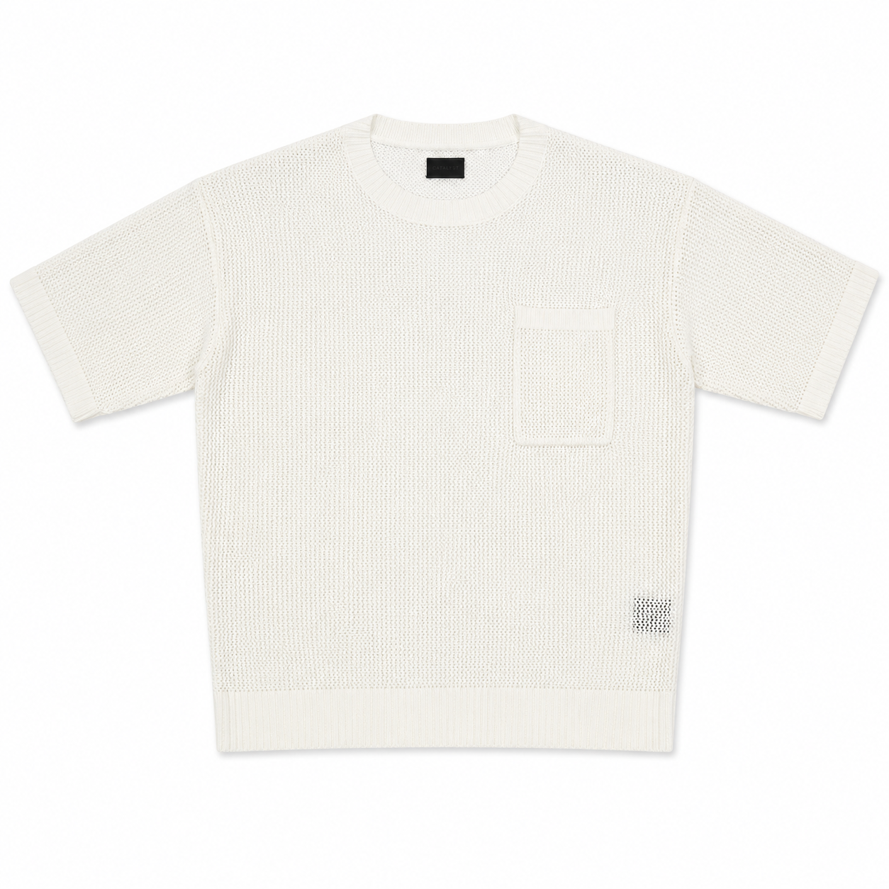 LOGO BASKET KNIT TEE