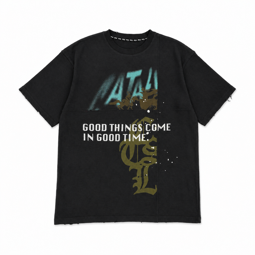 CROSS TEE 'HORSE & MOTORCYCLE' image 1