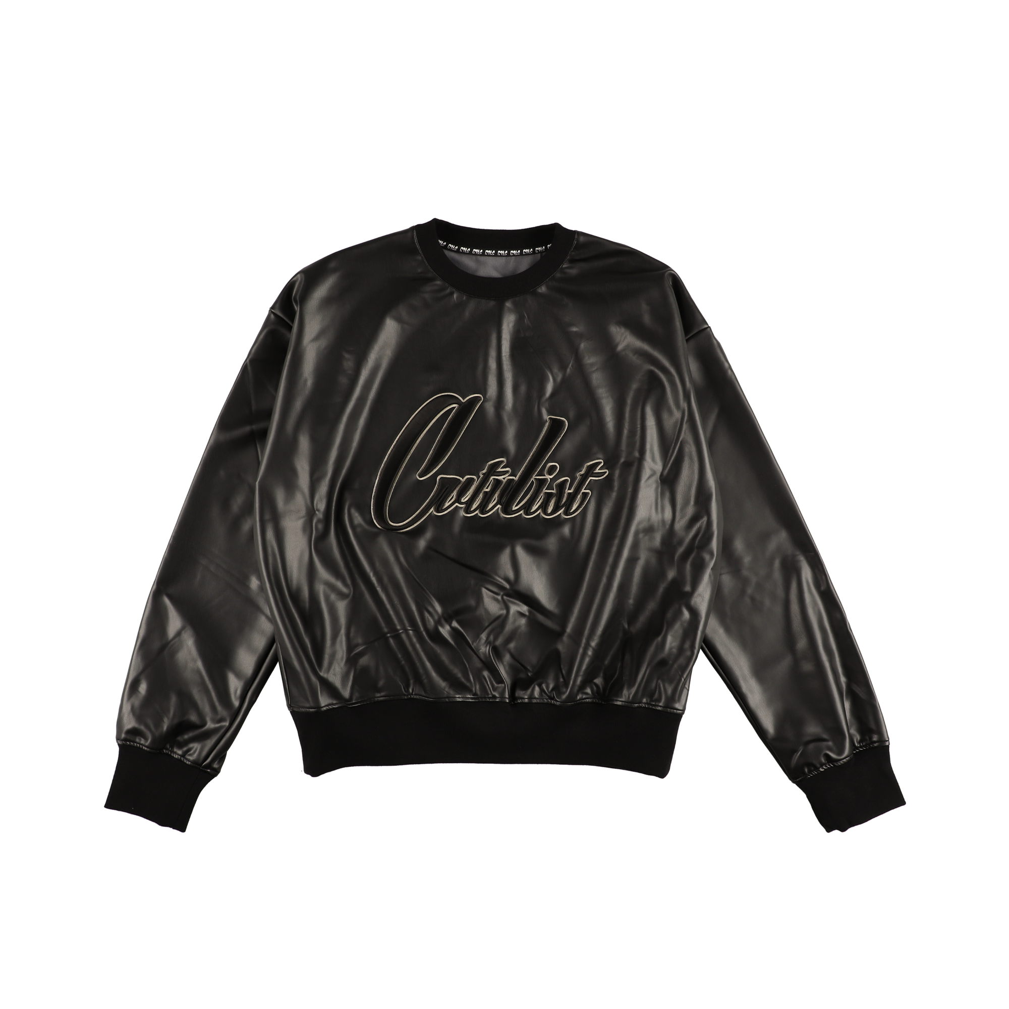 Leather Crewneck