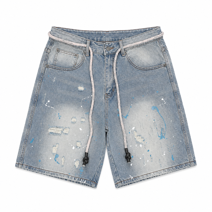 BIG LOGO PATCH DENIM SHORTS image 10