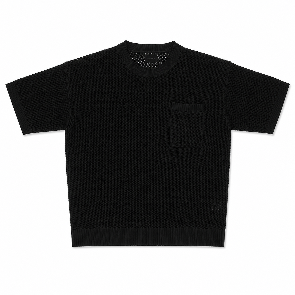 LOGO BASKET KNIT TEE
