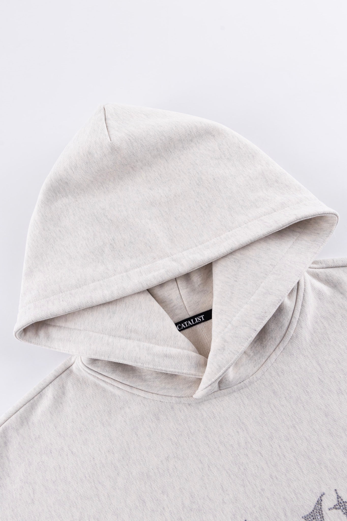 RHINESTONE LOGO HOODIE