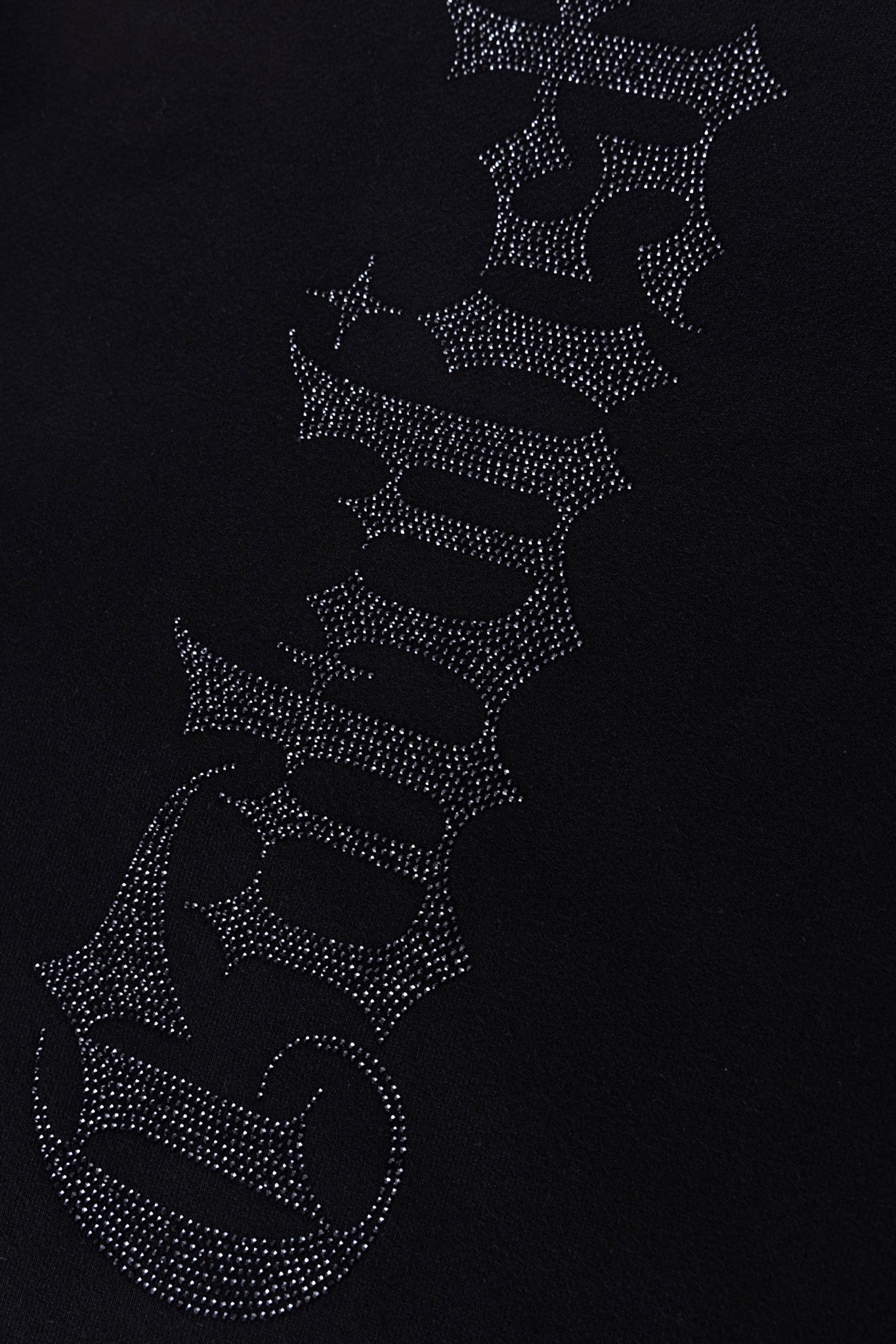 RHINESTONE LOGO HOODIE