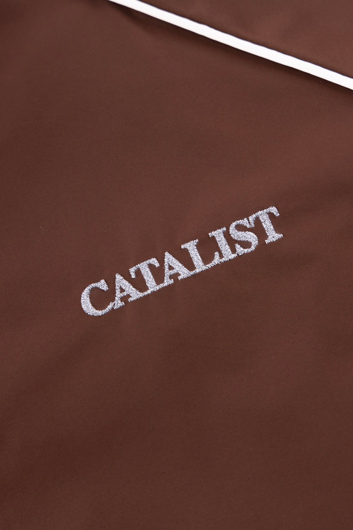 cvtvlist カタリスト TRACK JACKET ※カスタム品 レザー切替カシミヤ混ダガージップジャージジャケット レッド ジャケット