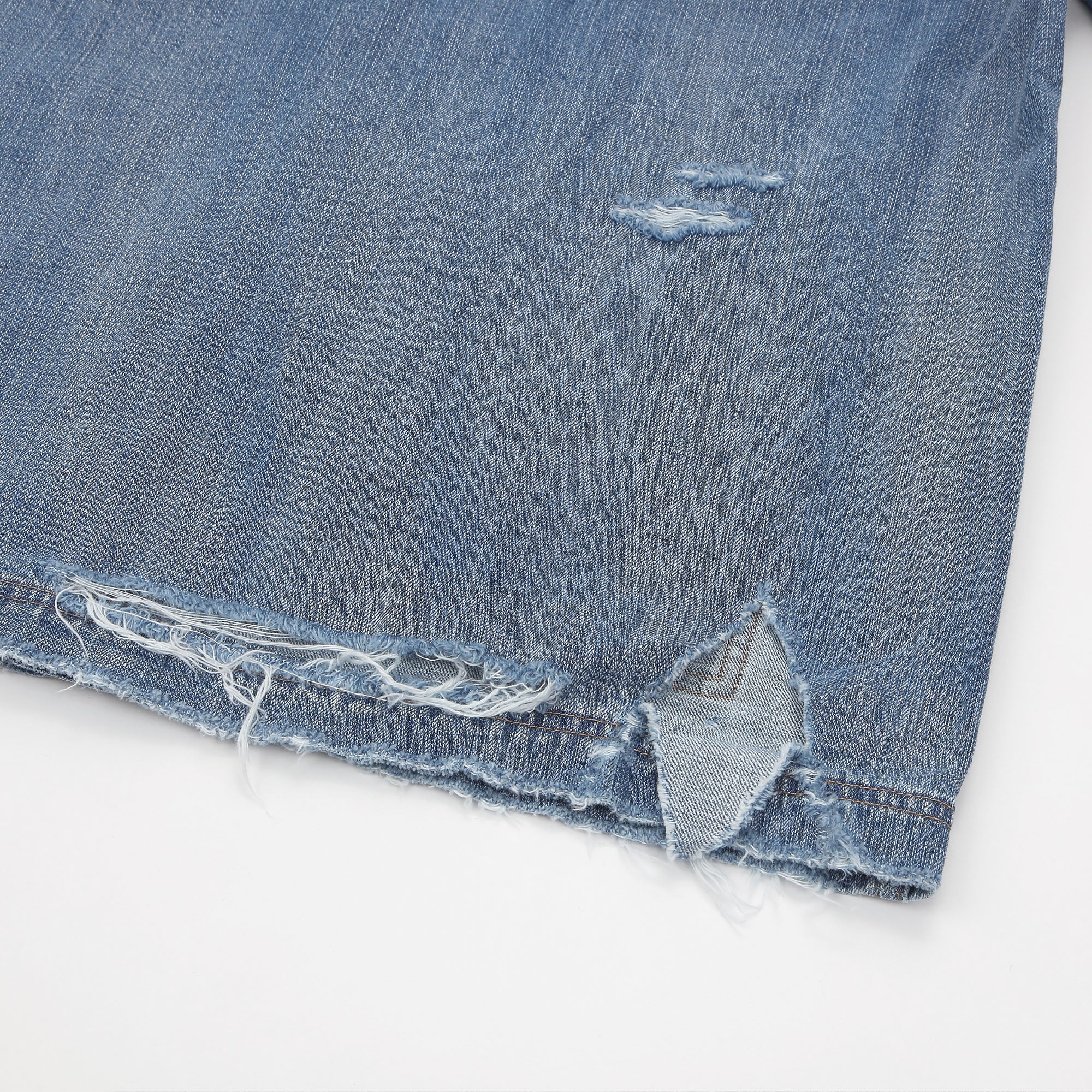 DESTROYED LIGHT DENIM COVER ALL
