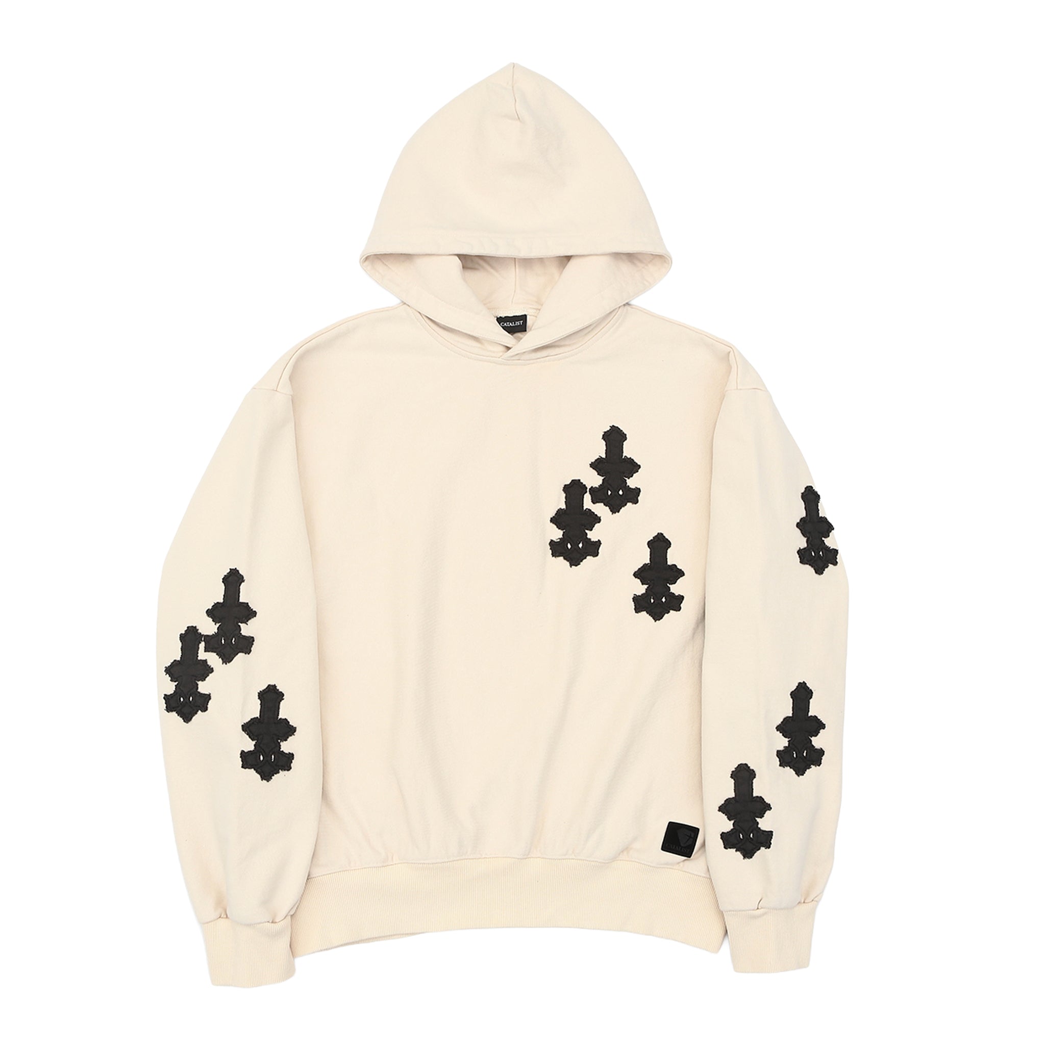CROSS PATCHED SWEAT HOODIE