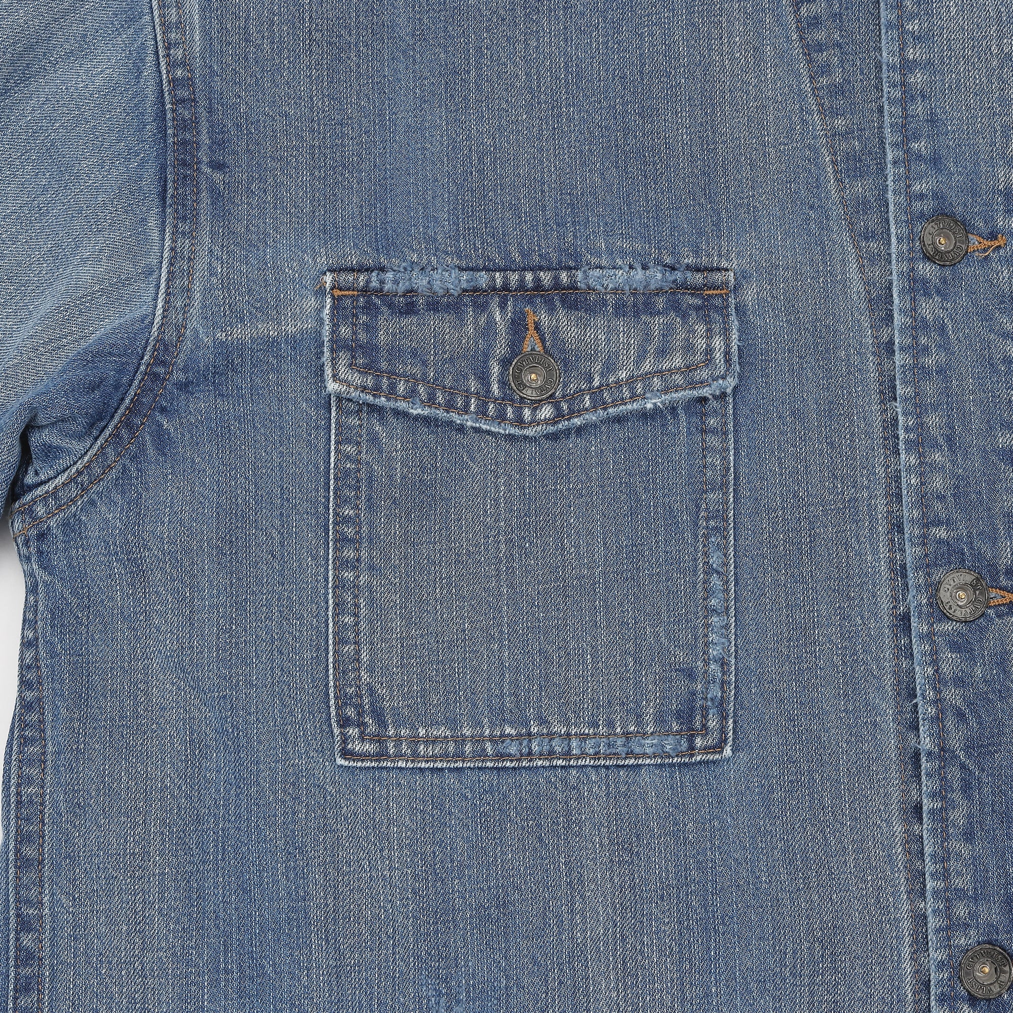 DESTROYED LIGHT DENIM COVER ALL