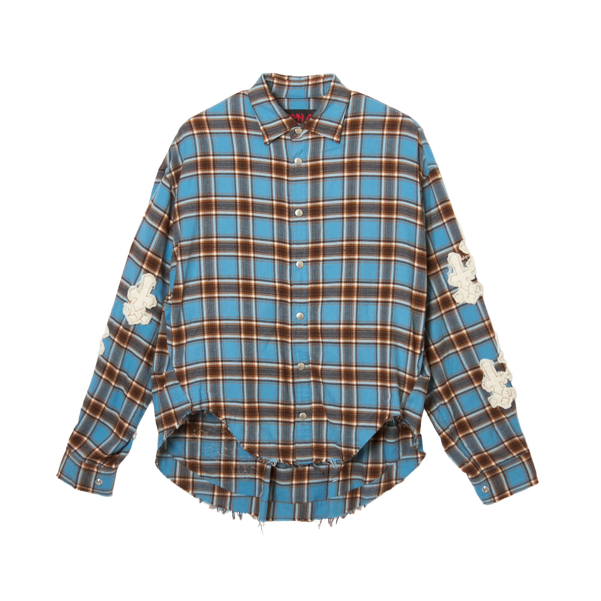 Denim Patch Check Shirts