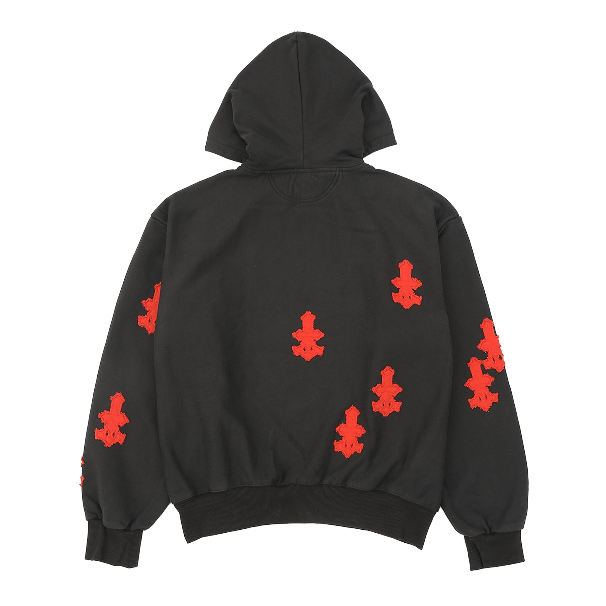 CROSS PATCHED SWEAT HOODIE