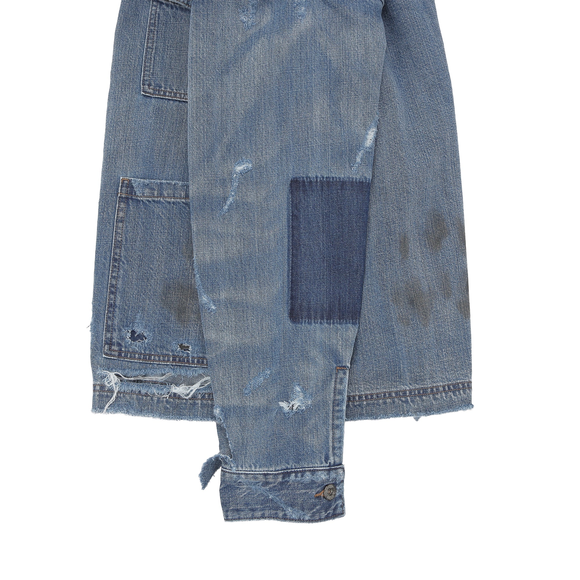 DESTROYED LIGHT DENIM COVER ALL