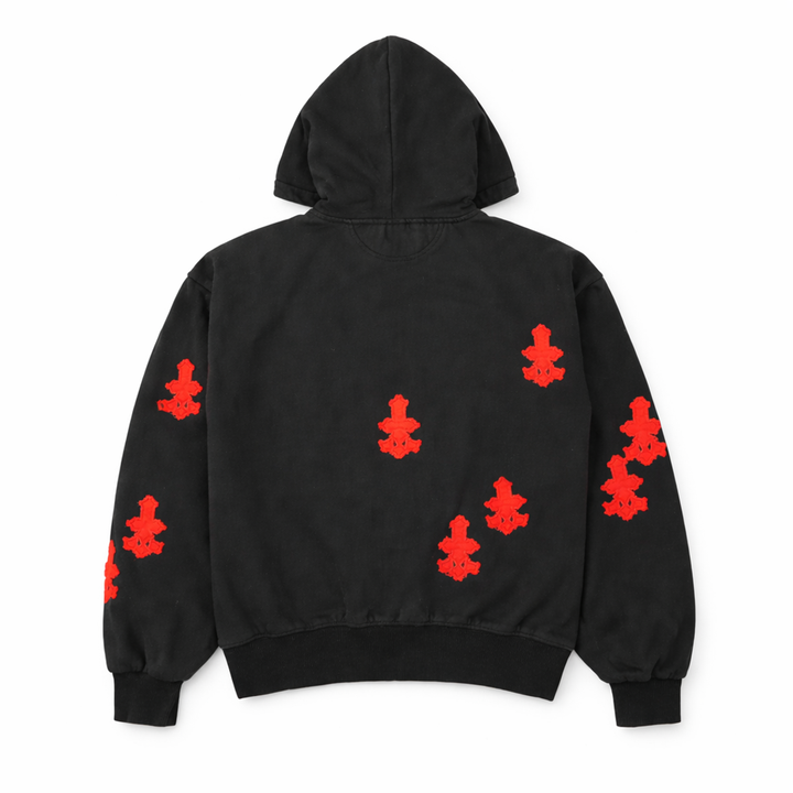 CROSS PATCHED SWEAT HOODIE image 2