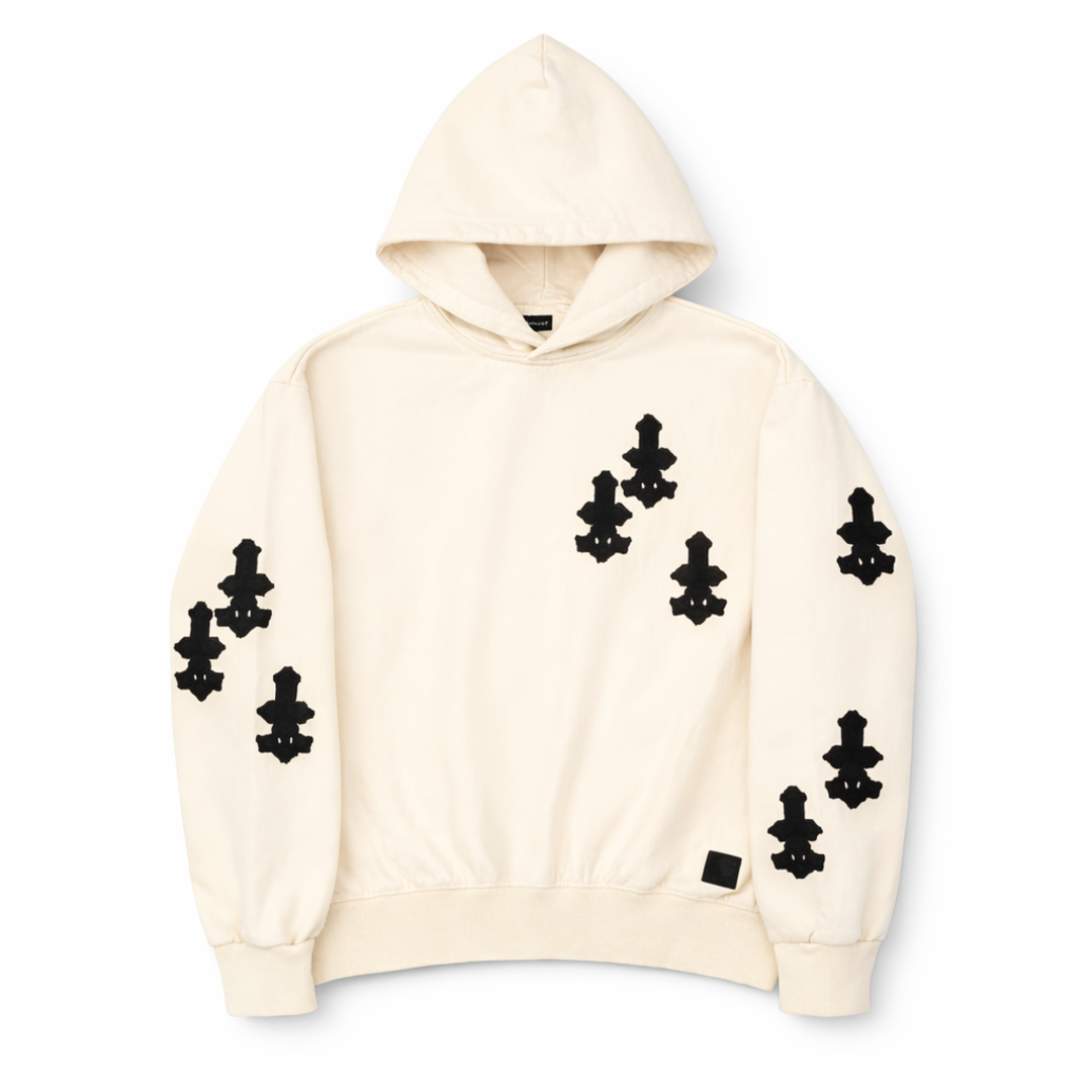 CROSS PATCHED SWEAT HOODIE image 3