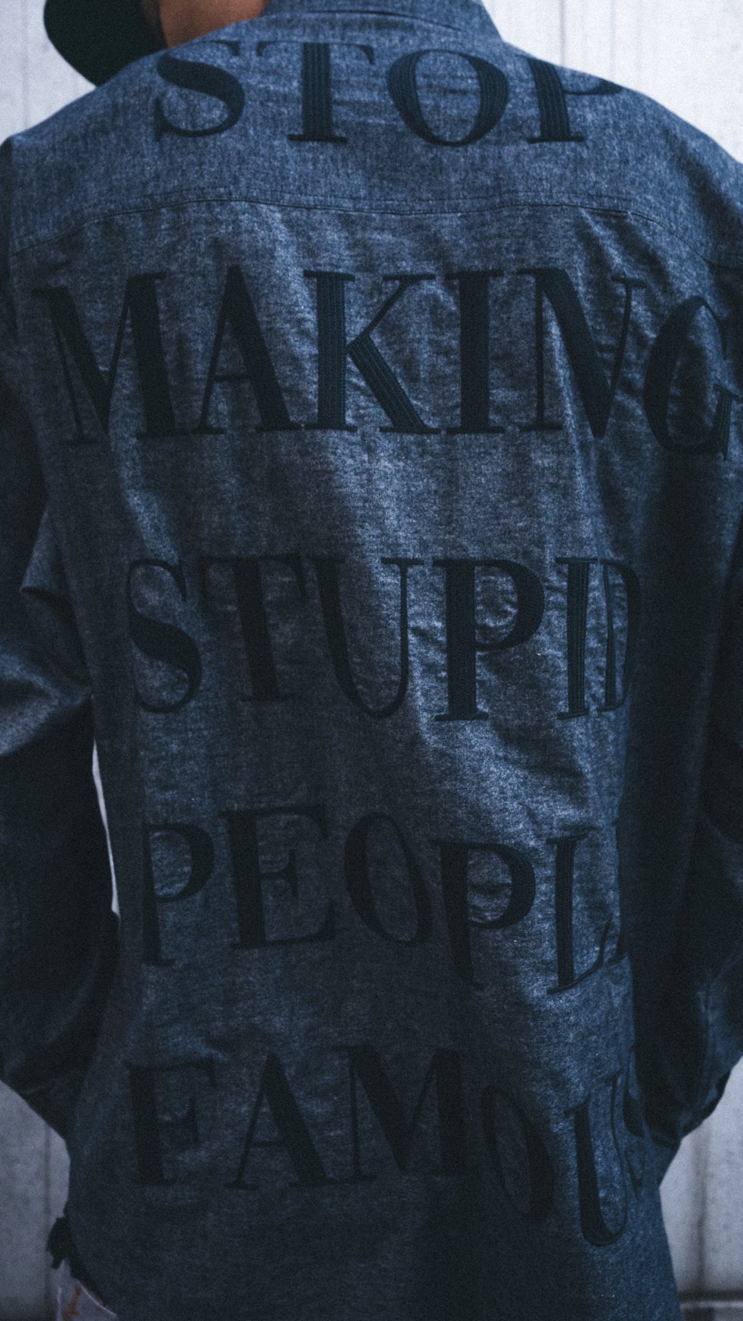 Stupid People Embroidery Shirt