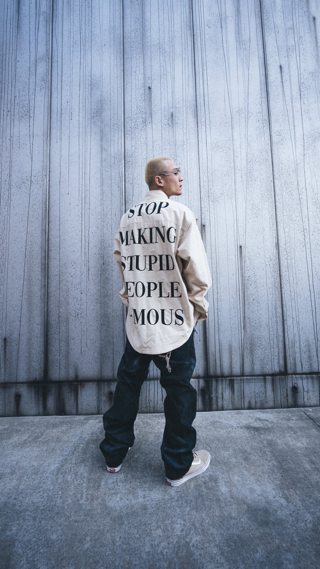 Stupid People Embroidery Shirt