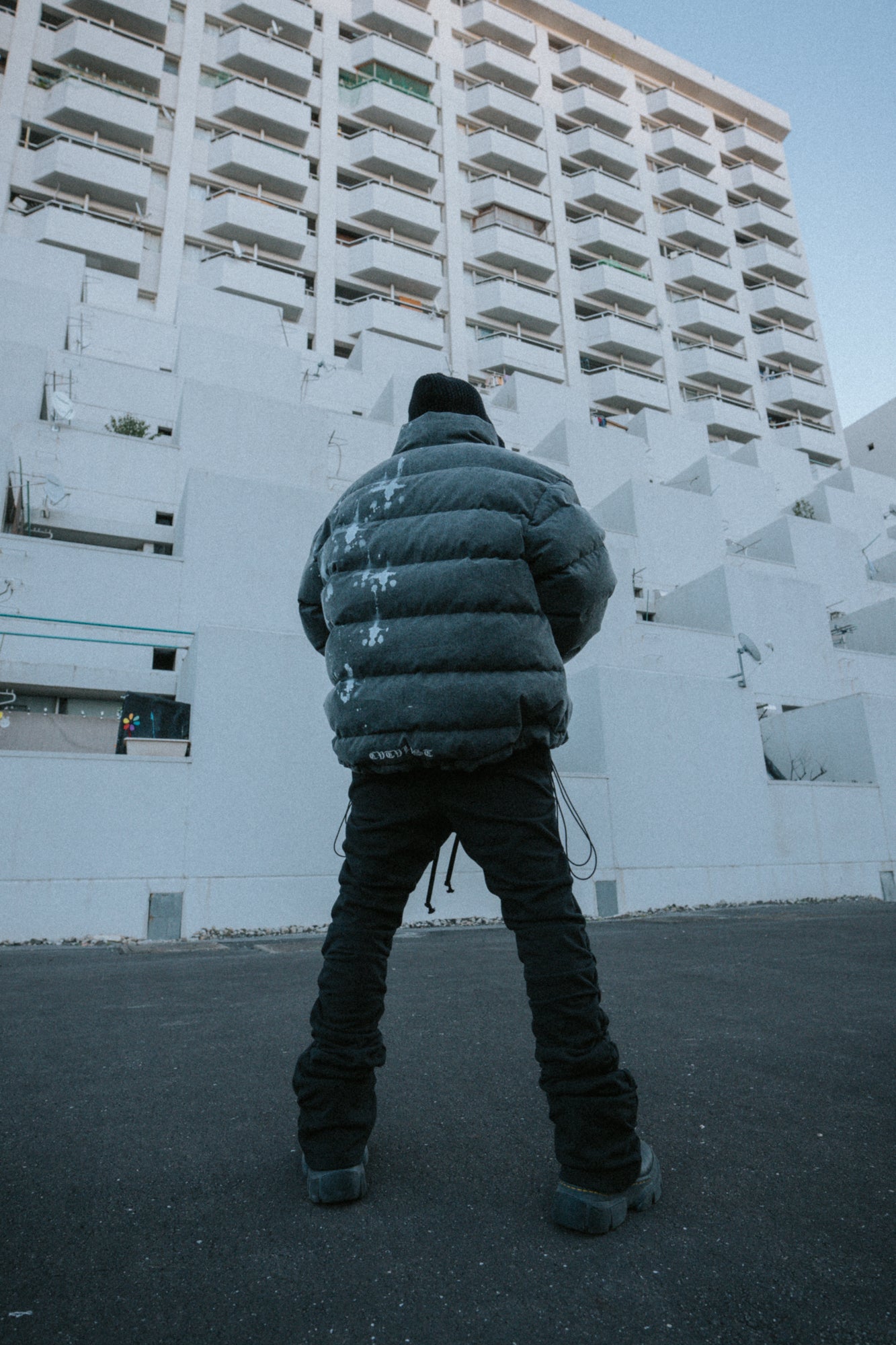 Gathered Flare Pants