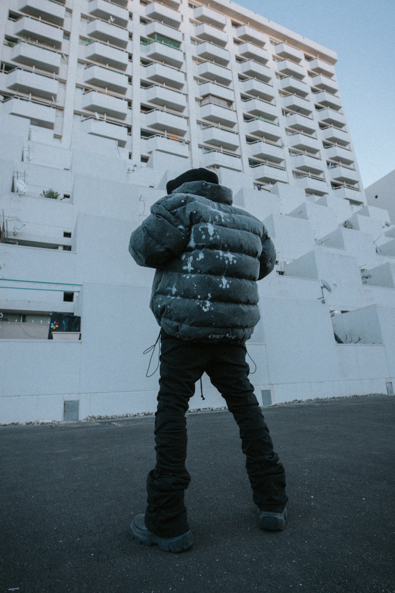 Gathered Flare Pants