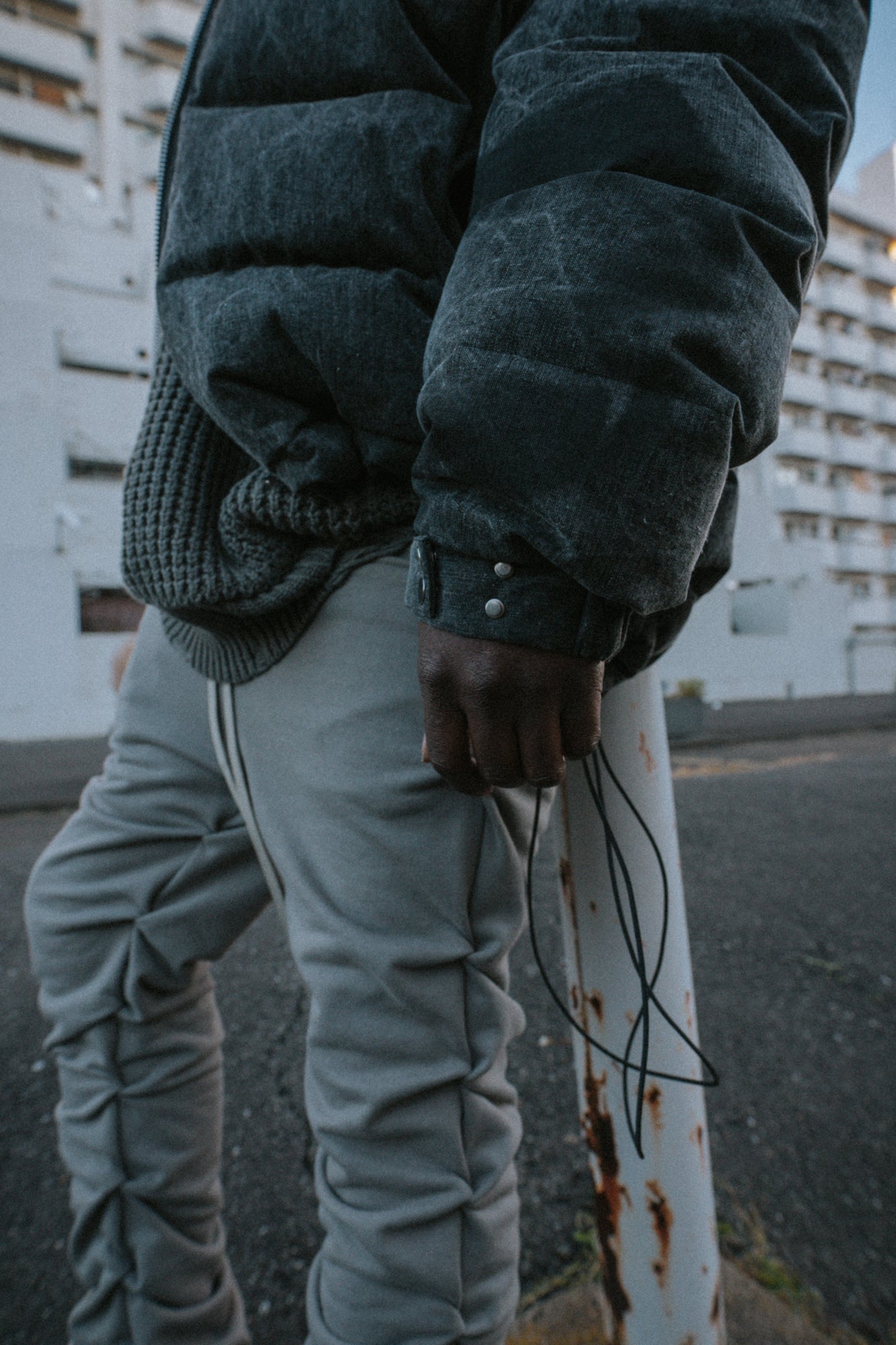 Gathered Flare Pants