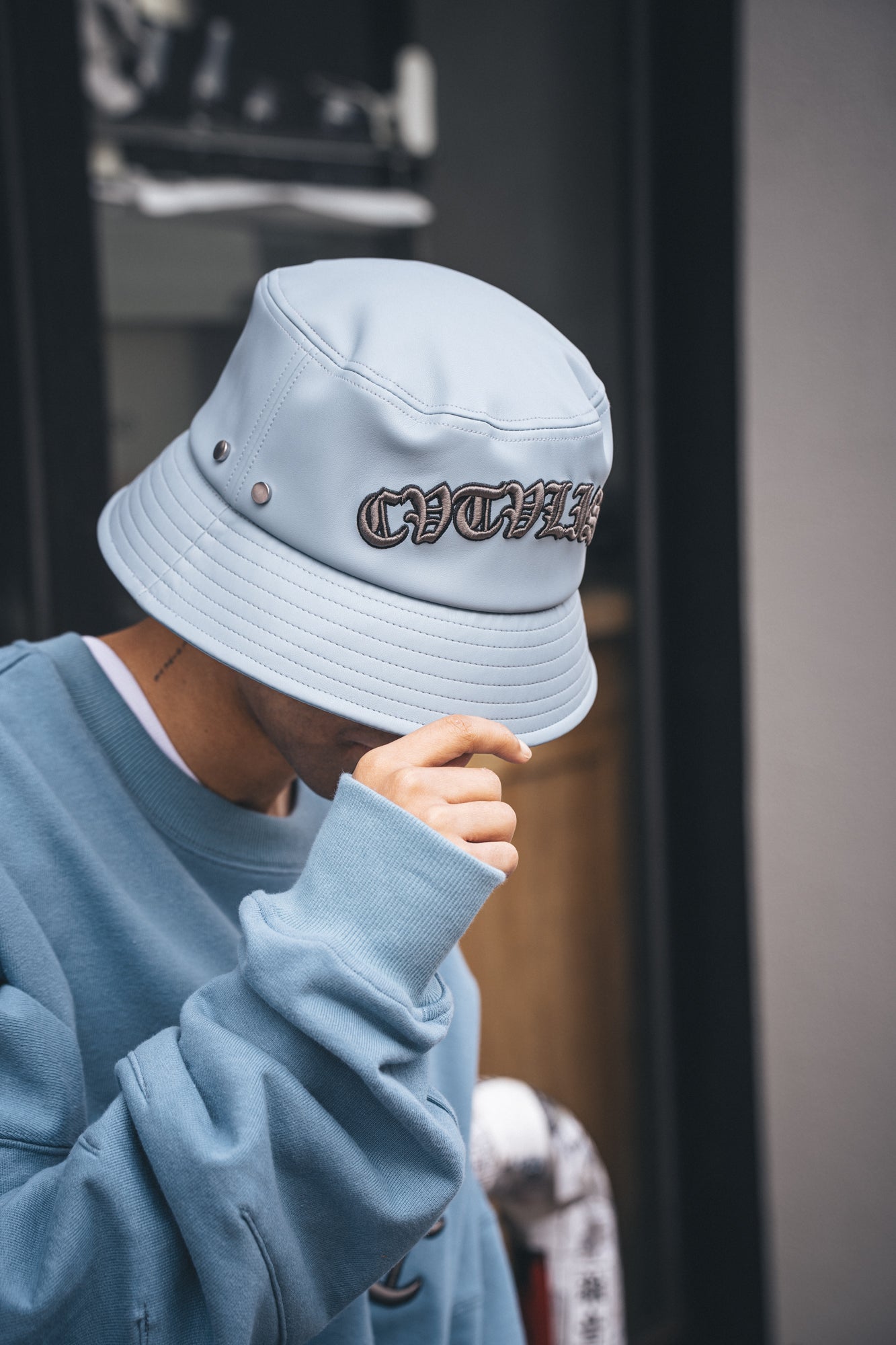 Vegan Leather Bucket Hat