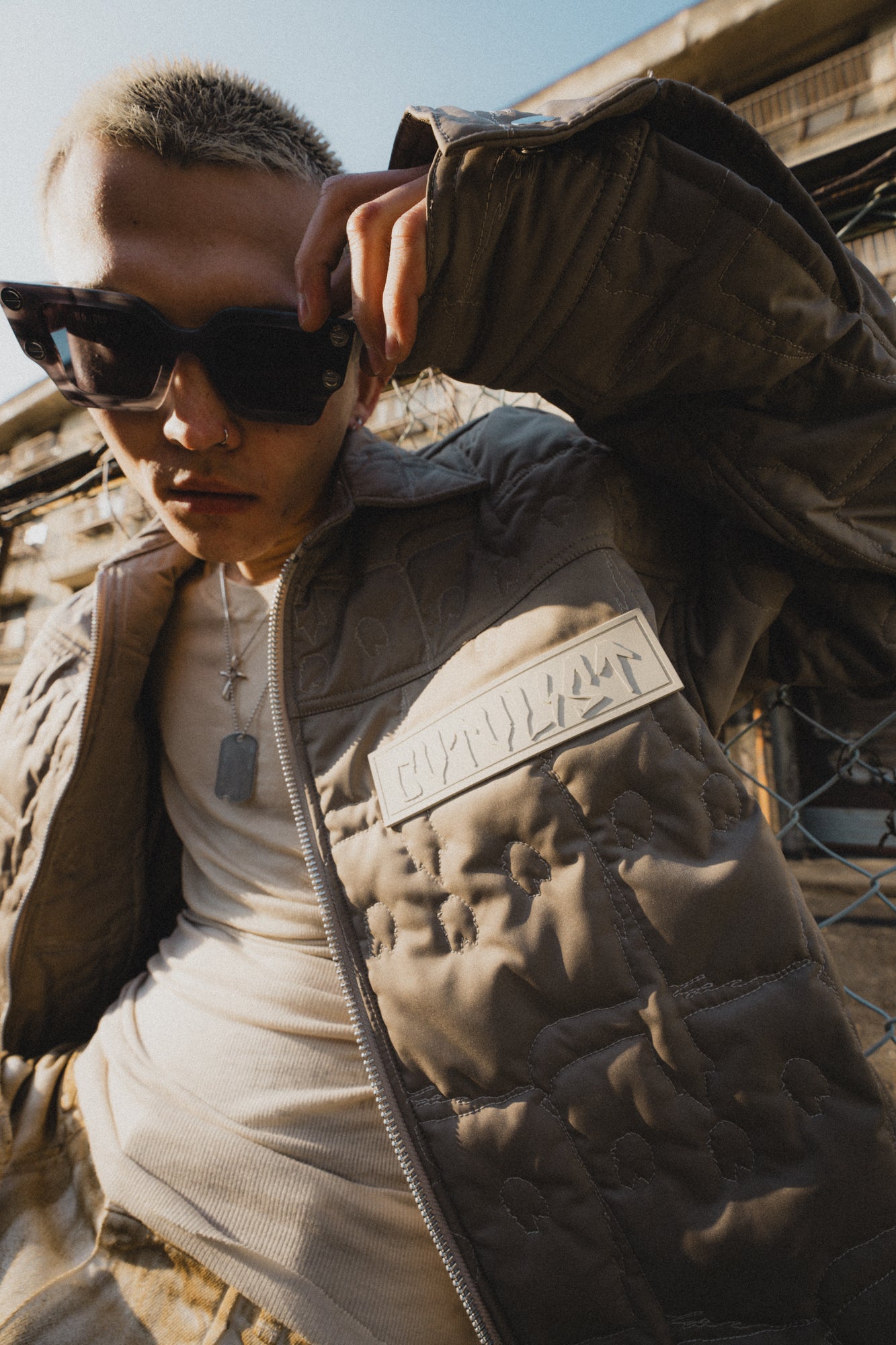 Crosses Quilting Blouson