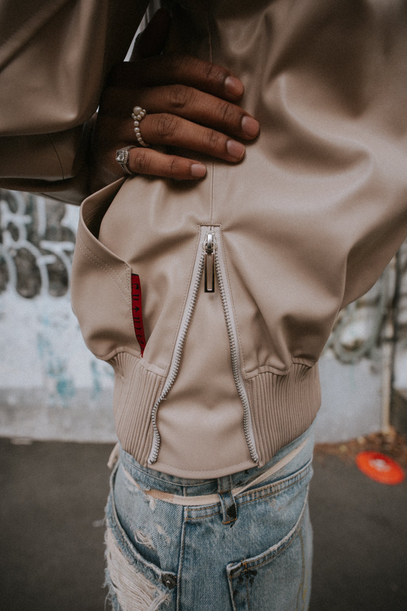 CTLS | Leather Studs Jacket