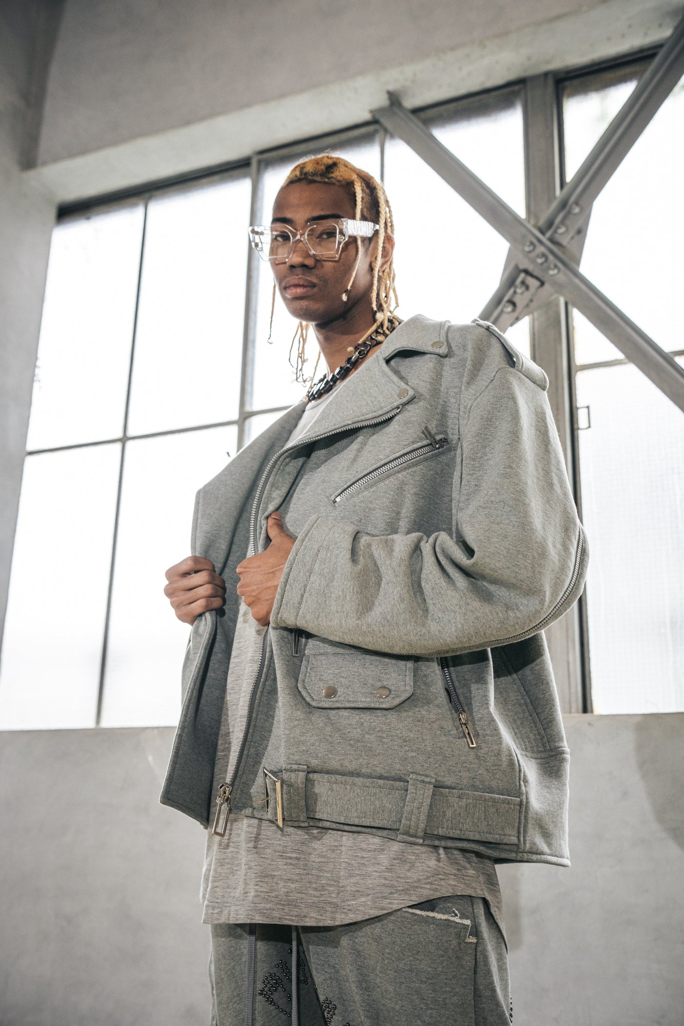 Cut&Sew Riders Jacket