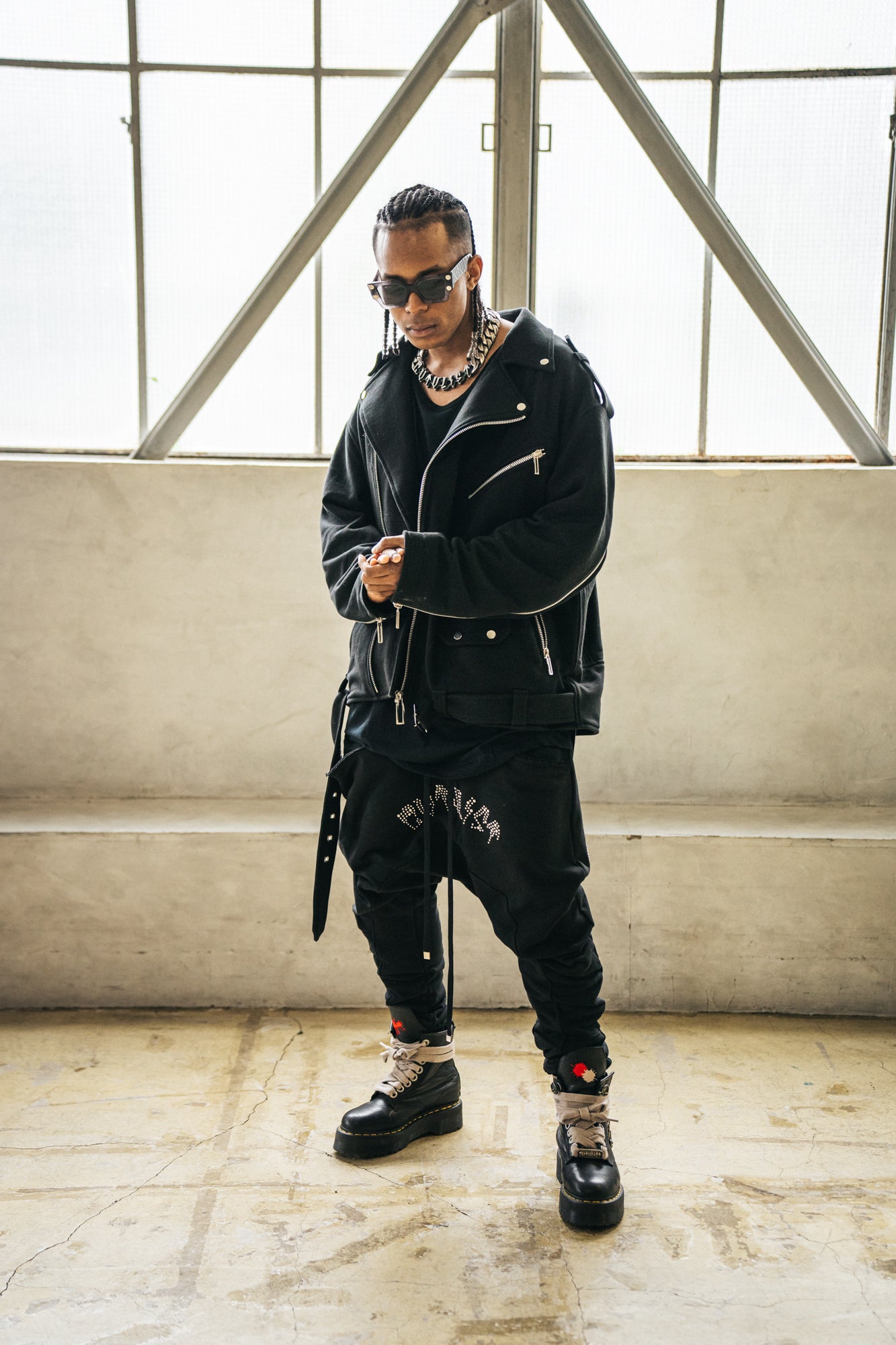 Cut&Sew Riders Jacket