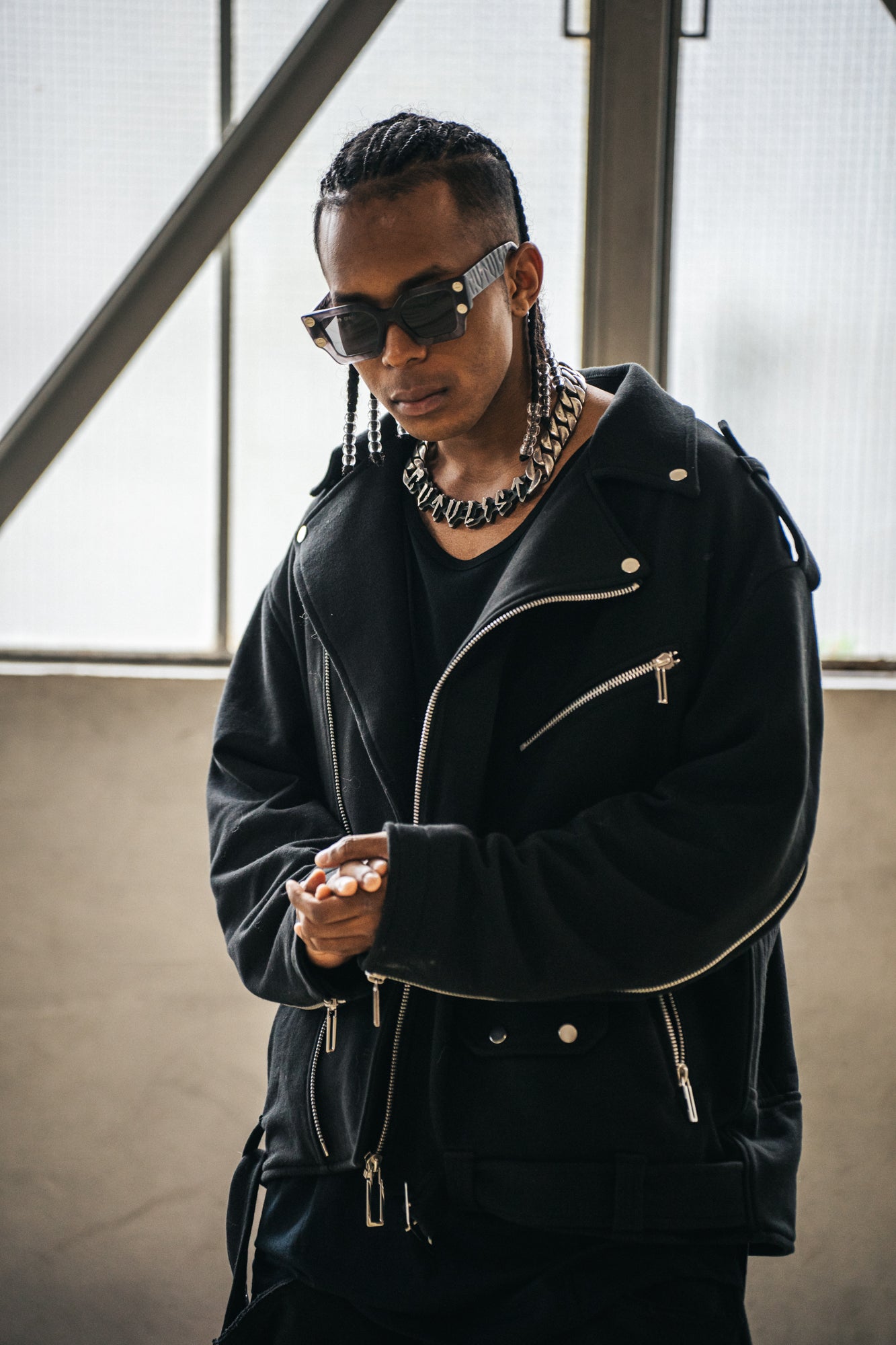 Cut&Sew Riders Jacket