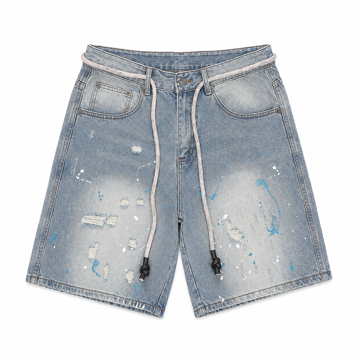 BIG LOGO PATCH DENIM SHORTS