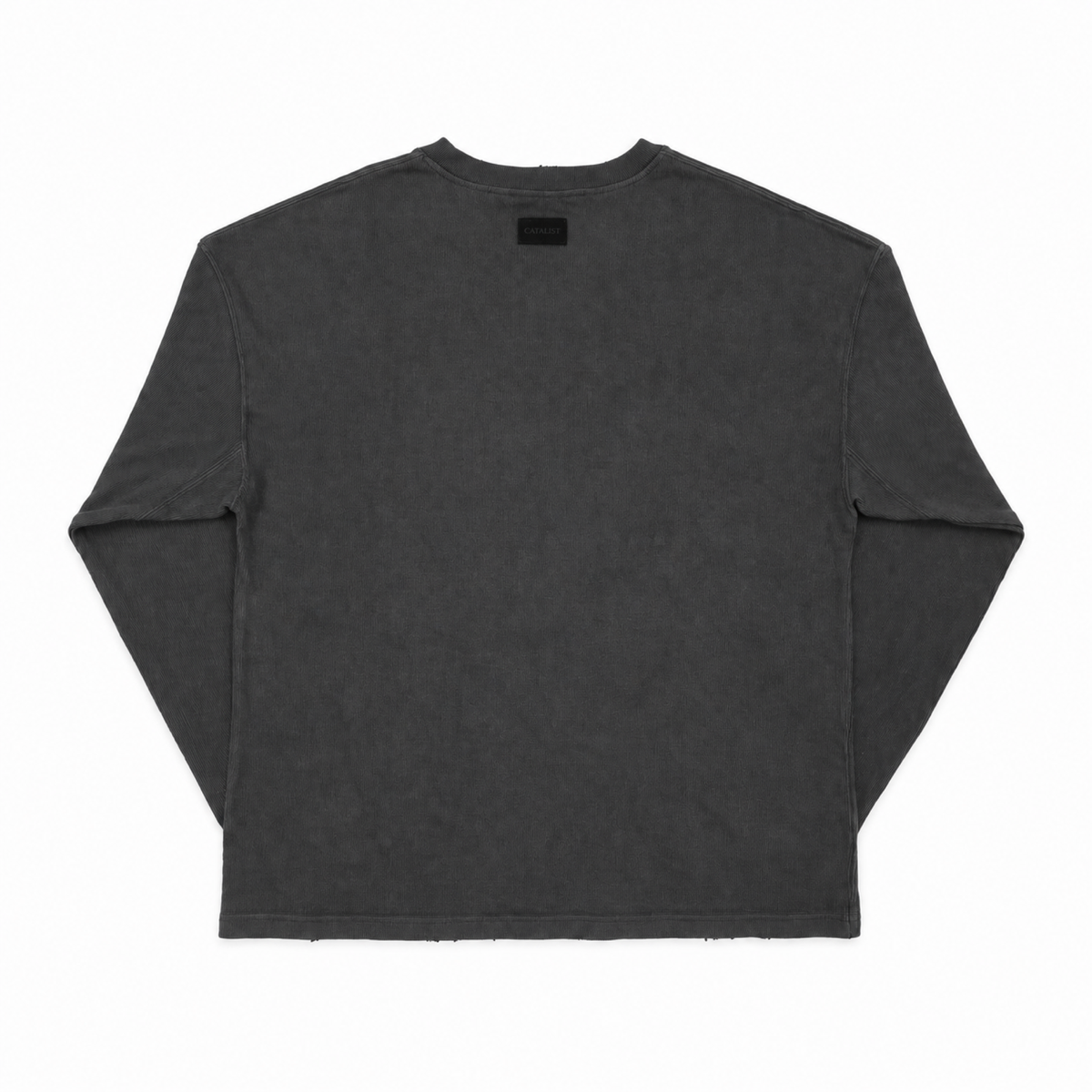 HEAVY L/S TEE w/CROSS EMB.