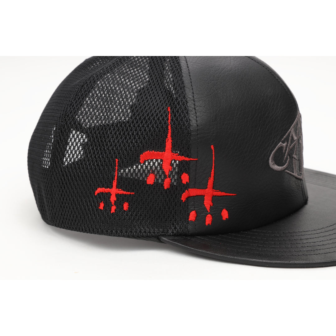 LEATHER SNAPBACK CAP DIAMOND LOGO image 7