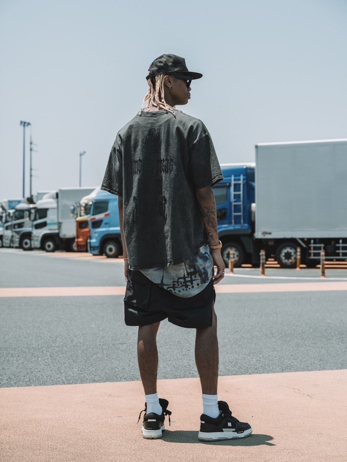 Big Slit Cargo Shorts