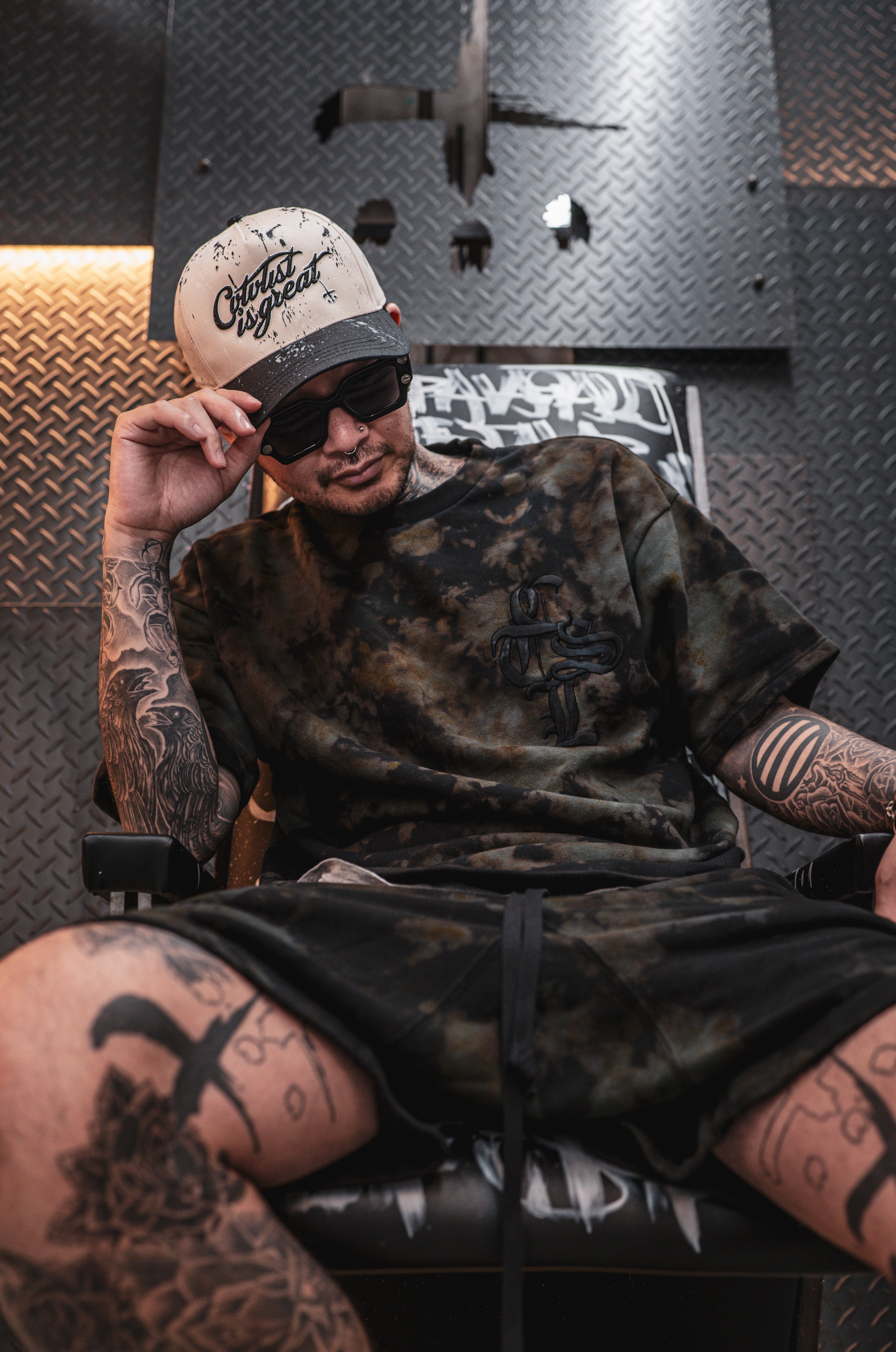 Usual Shorts Black Marble '25