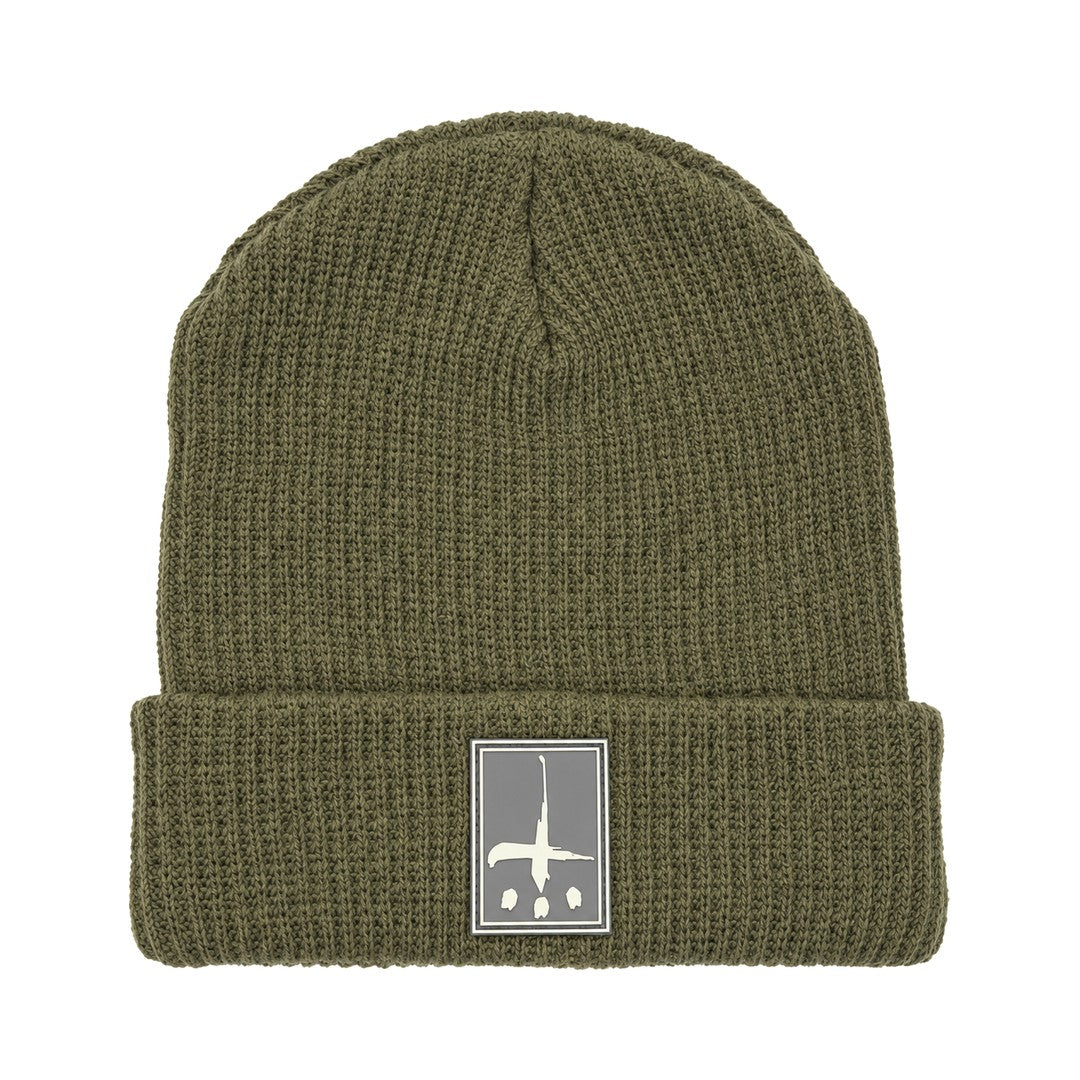 CATALIST RUBER LOGO BEANIE KHAKI front