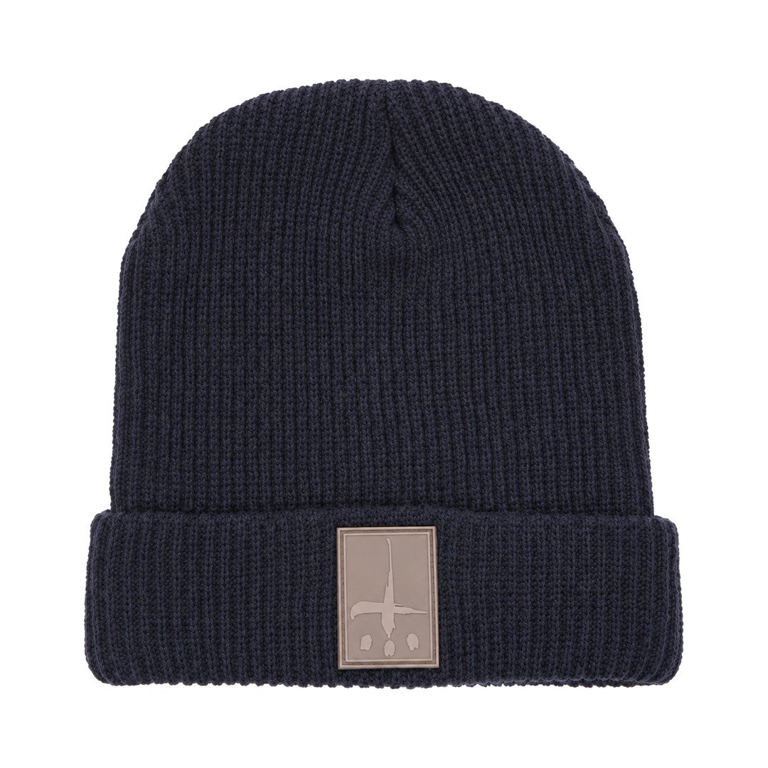 CATALIST RUBER LOGO BEANIE NAVY front