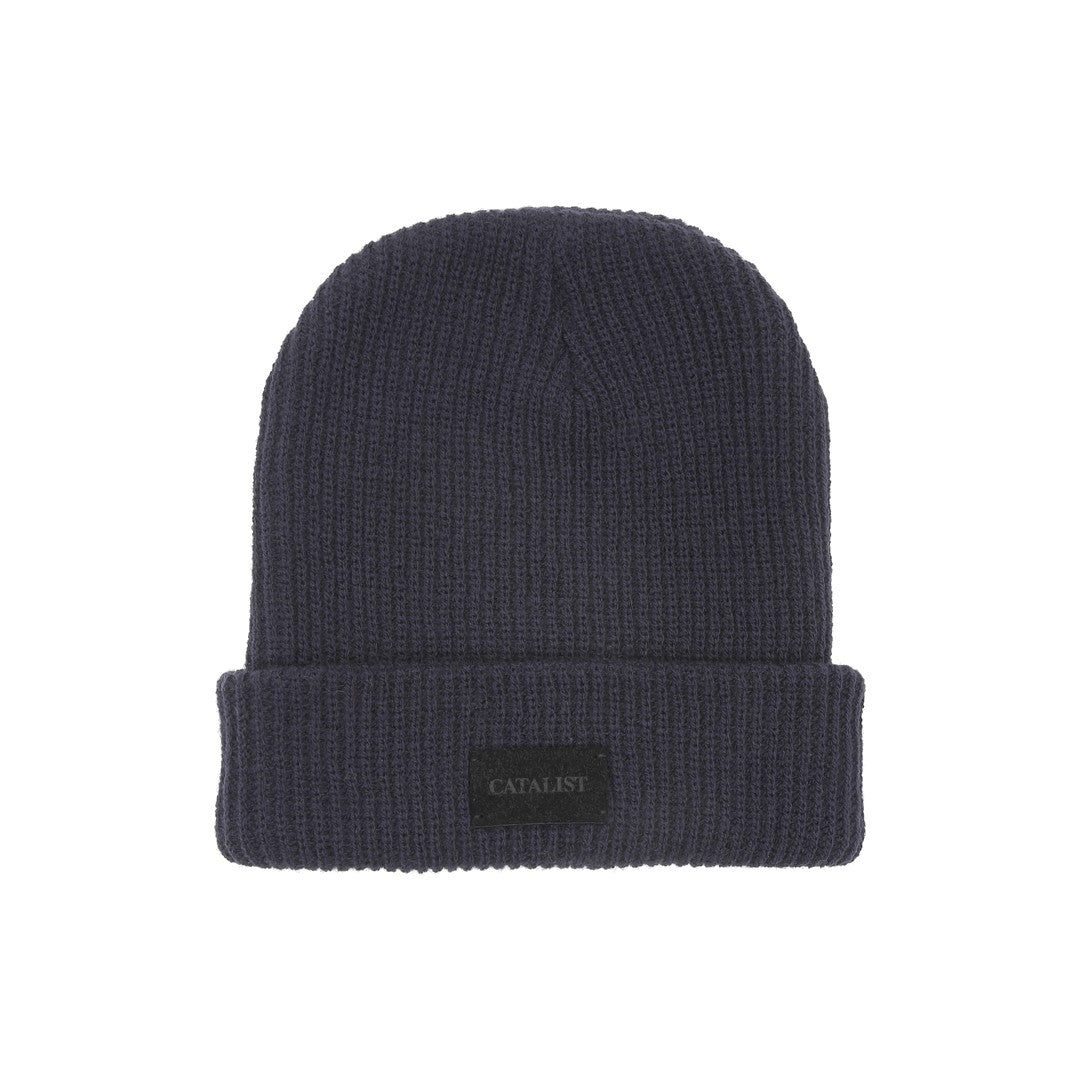 CATALIST RUBER LOGO BEANIE NAVY back