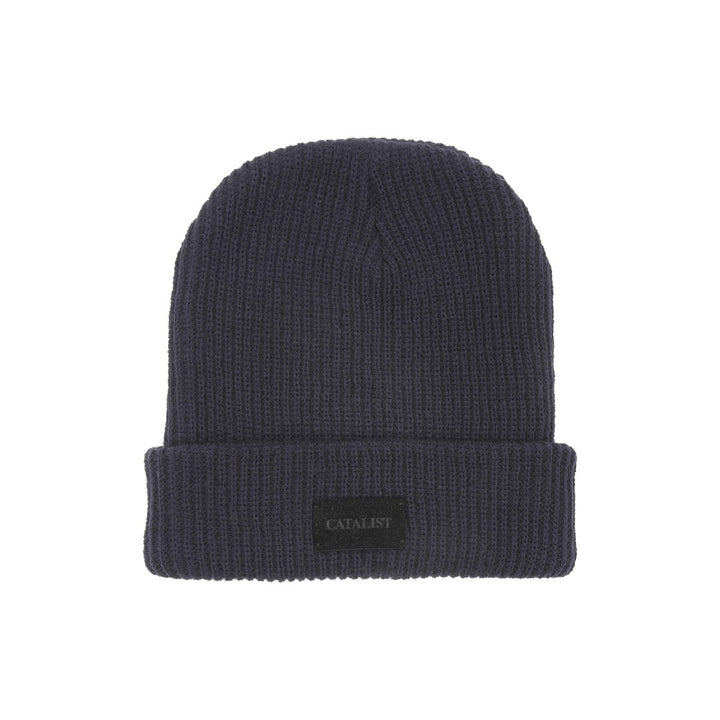 CATALIST RUBER LOGO BEANIE NAVY back