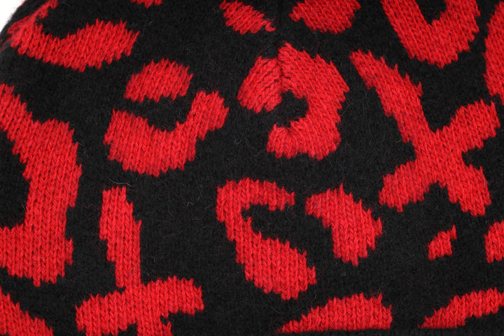 LEOPARD KNIT CAP – BLACK – 編み柄 (IMG_0003.JPG)