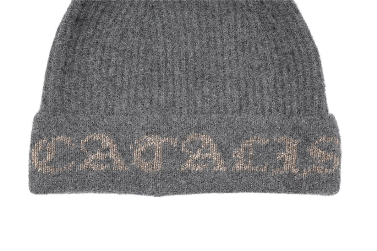 LOGO KNIT CAP – GRAY – ロゴディテール (IMG_0018.JPG)