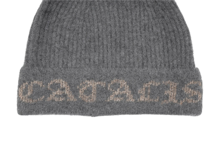 LOGO KNIT CAP – GRAY – ロゴディテール (IMG_0018.JPG)