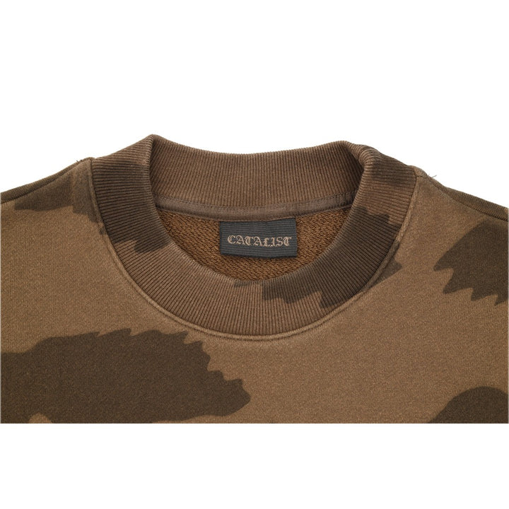 CATALIST COMMON SWEAT SHIRT 'LEOPARD' BEIGE detail