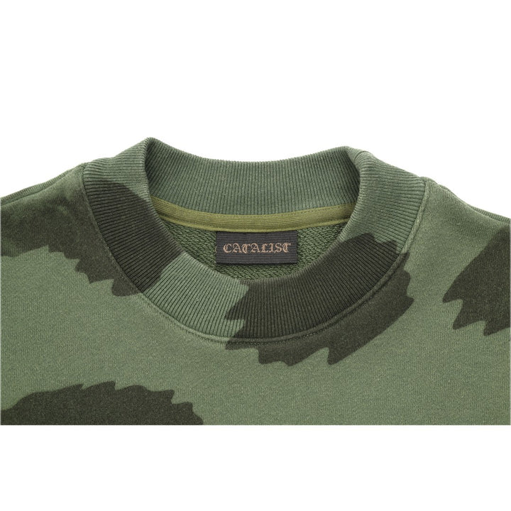 CATALIST COMMON SWEAT SHIRT 'LEOPARD' KIWI detail