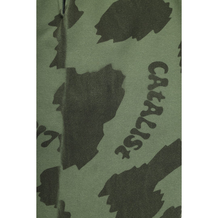 CATALIST COMMON SWEAT PANTS 'LEOPARD' KIWI detail