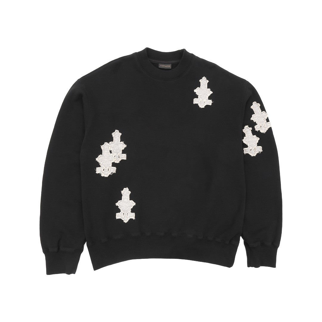 CATALIST CROSS PATCHED SWEAT SHIRT BLACK back