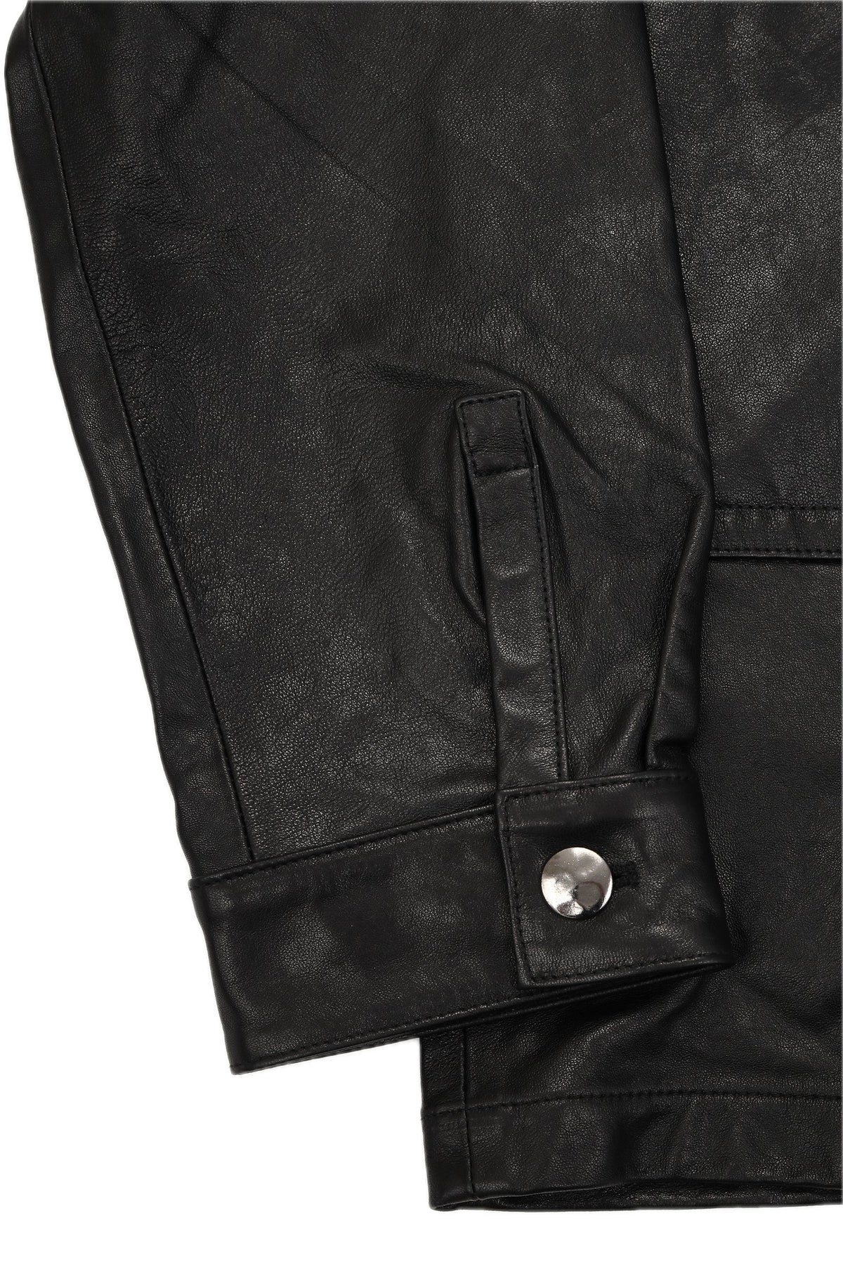 LEATHER WORK JACKET – BLACK – 袖口 (IMG_0088.JPG)