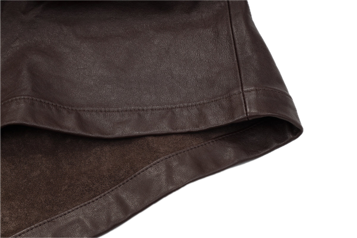 LEATHER WORK JACKET – CHOCO – 裾・縫製 (IMG_0097.JPG)
