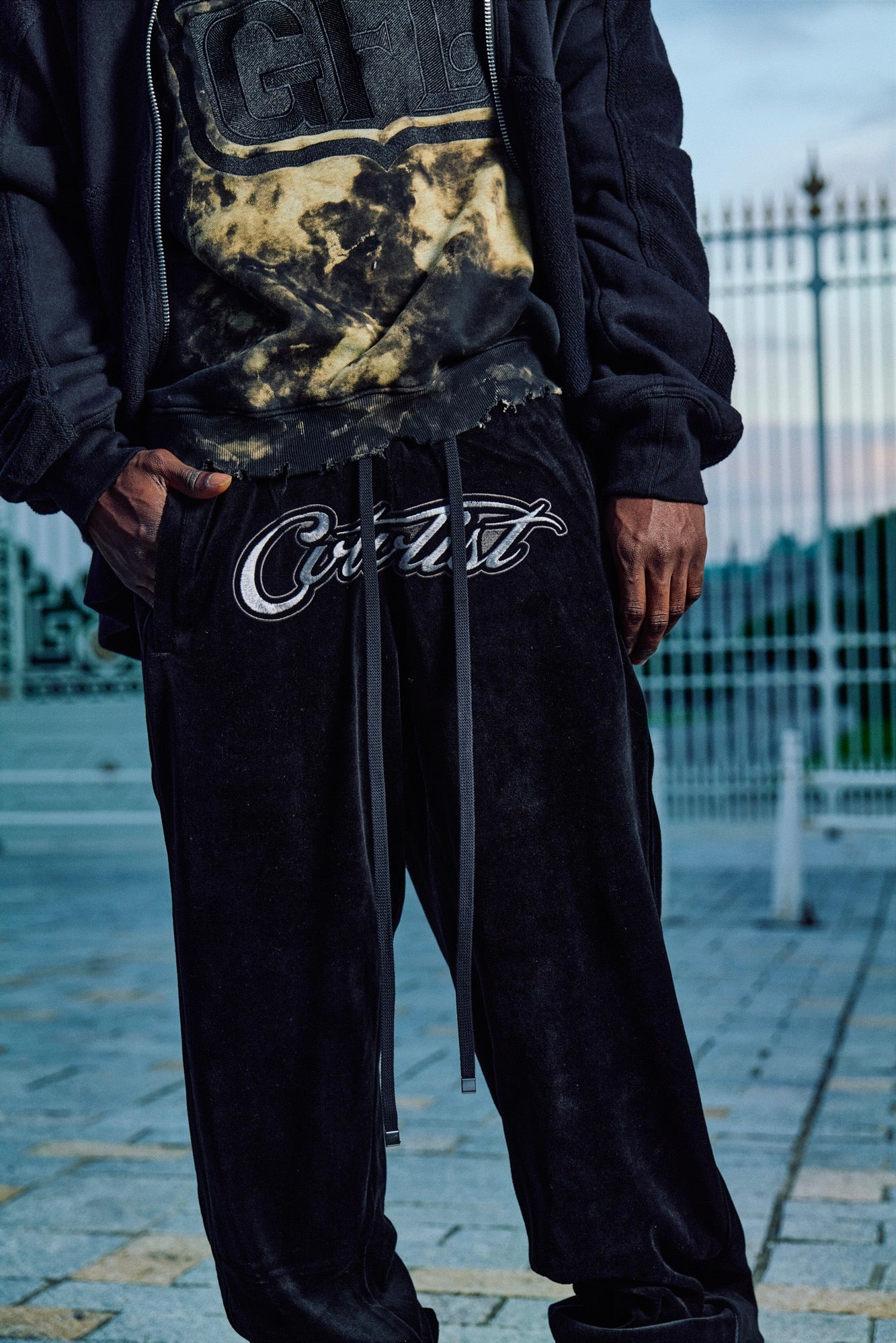 Velour Blouson Jacket