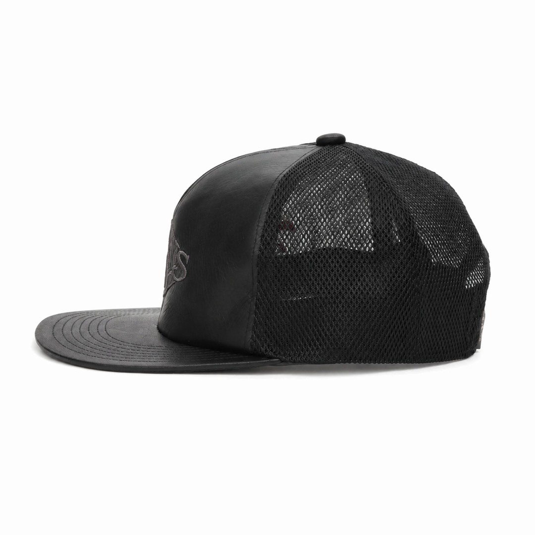 LEATHER SNAPBACK CAP DIAMOND LOGO image 3