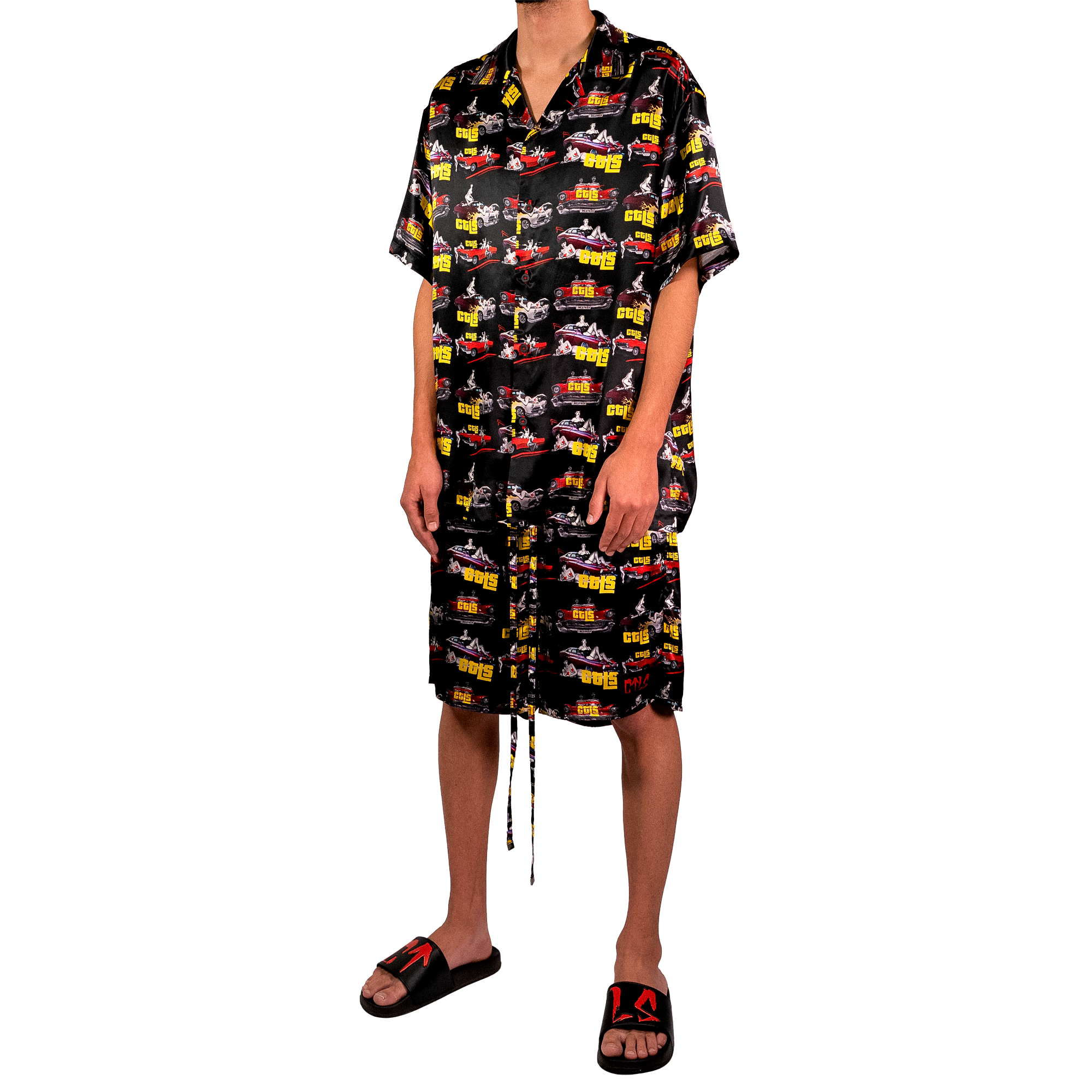 50's Bettie Satin Shirt